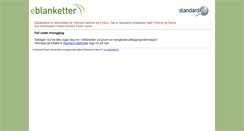 Desktop Screenshot of eblanketter.standard.no