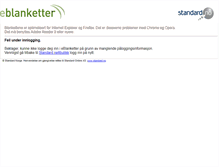 Tablet Screenshot of eblanketter.standard.no